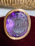 Amethyst Owl Fob Seal
