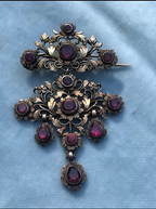Garnet c18th tiny stomacher