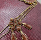 Aventurine Georgian Pansy Necklace