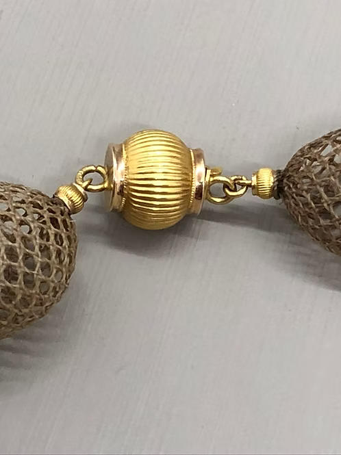 Hairwork Balloon Necklace