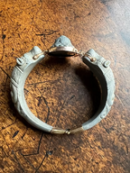 Grey Lava Carved Bracelet c.1820