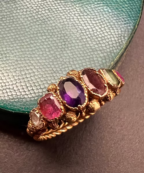 Acrostic Regard Ring c.1820