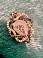 Georgian heart locket pendant