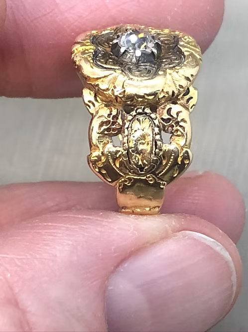 Diamond Mourning Ring 1844