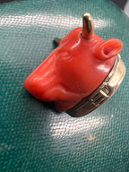 Coral Bull charm