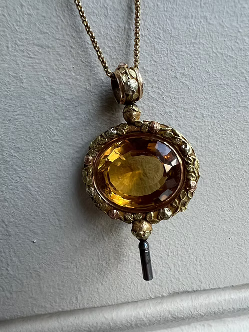 Citrine 3 Colour Gold Watchkey