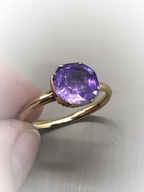 George II Amethyst Solitaire c.1750