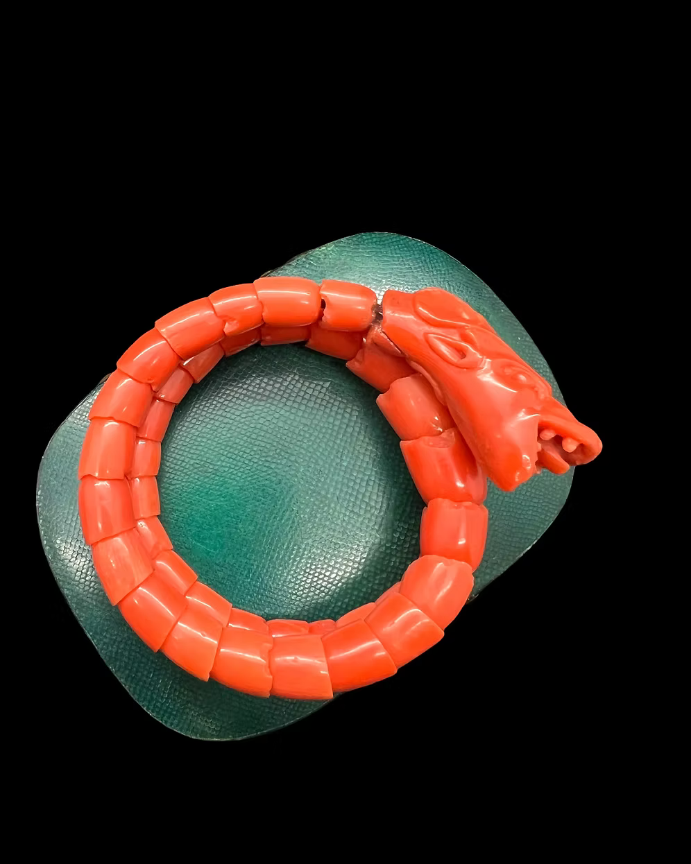 Coral Serpent Bracelet