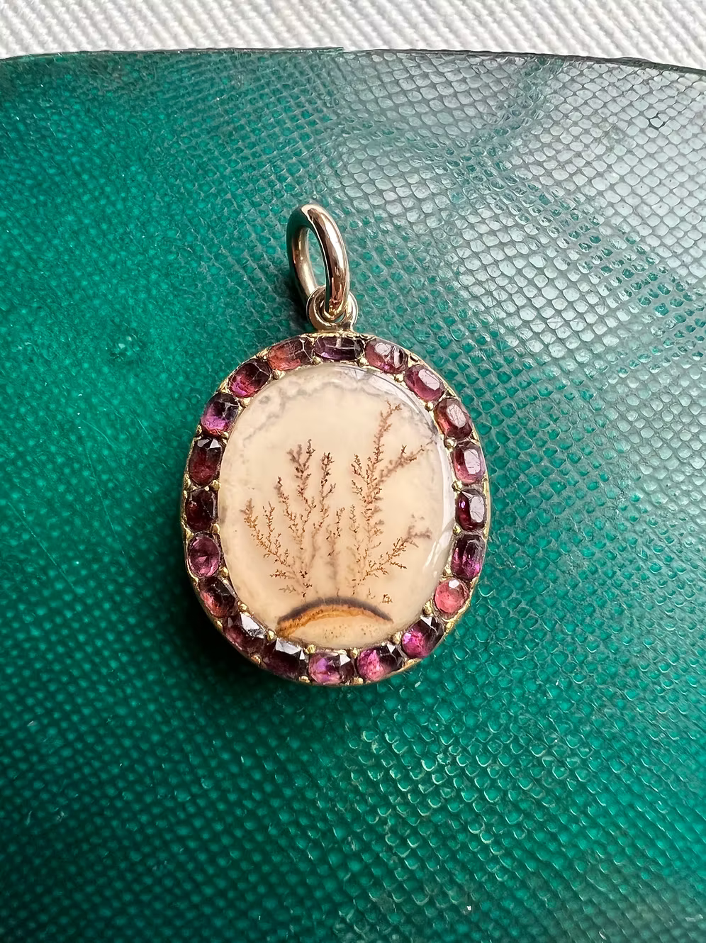 Georgian Moss Agate Pendant
