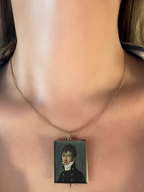 French Portrait Miniature Pendant 1802