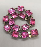 Rose Pink Georgian Paste Bracelet