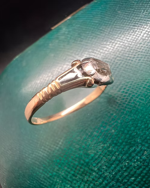 Georgian Rose Diamond Solitaire