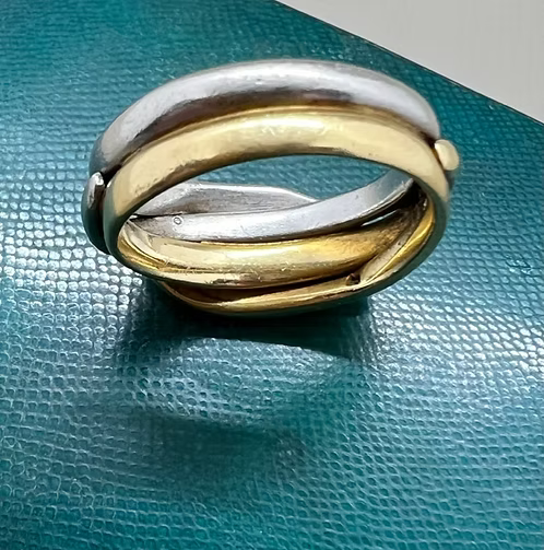 Platinum and Gold Snake Ring 1899