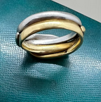 Platinum and Gold Snake Ring 1899
