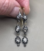 Rose-diamond Triple Teardrops