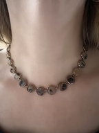 Georgian Moss Agate Riviere