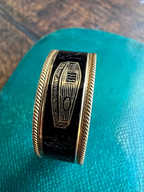 Enamel Coffin Ring
