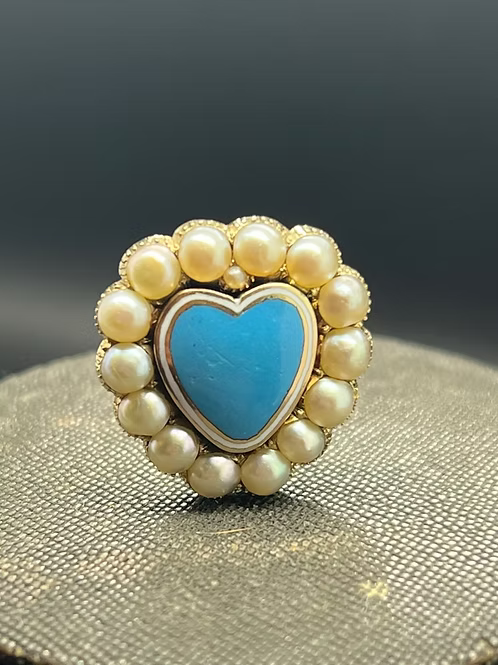 Pearl Enamel Heart