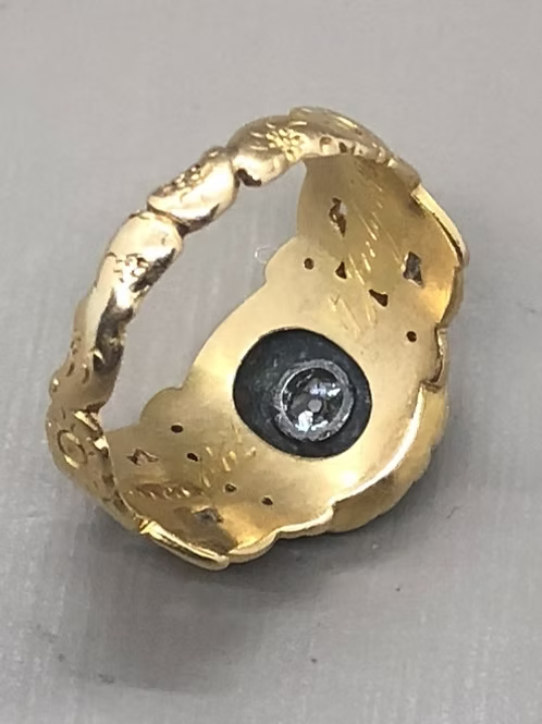 Diamond Mourning Ring 1844