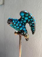 Turquoise Hawk Pin