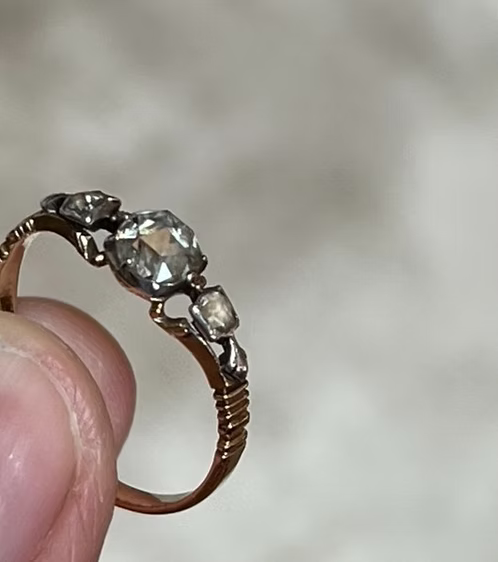 Georgian Rococo Diamond Ring