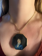 French Octagonal Portrait Miniature