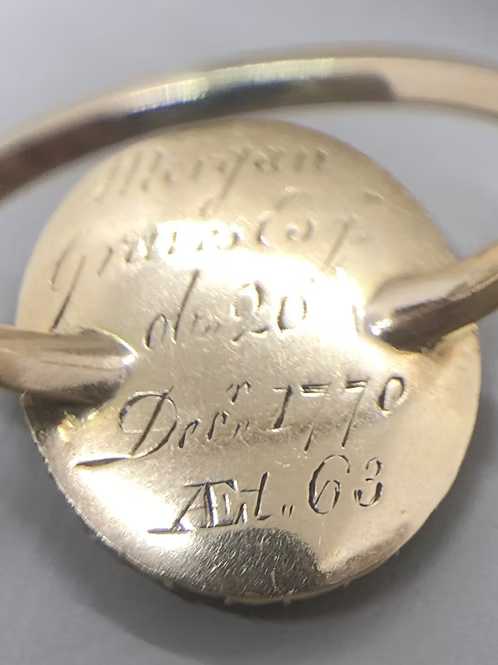 George III mourning ring Morgan Graves 1770