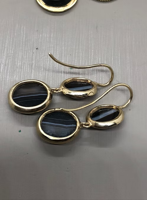 Banded Agate Demi-Parure