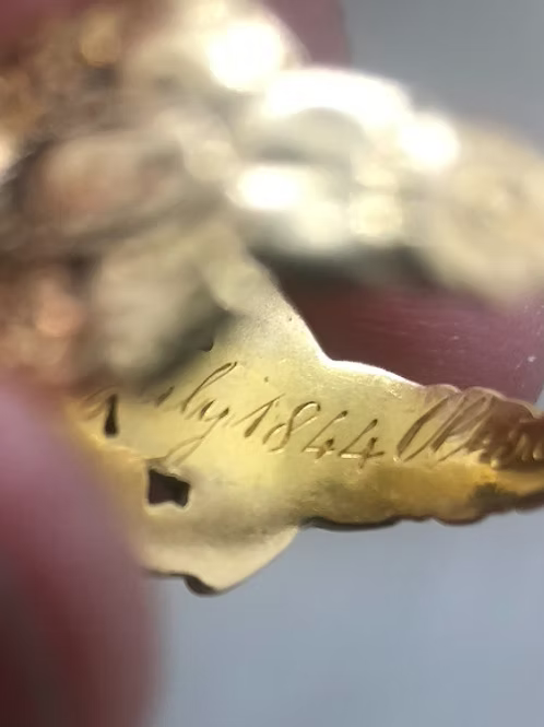 Diamond Mourning Ring 1844