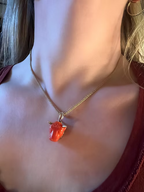 Coral Bull charm