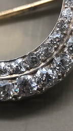 Victorian Old-Cut Diamond Crescent Moon