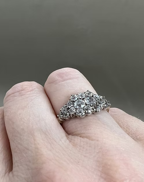 Old Cut Diamond Betrothal Ring c.1840