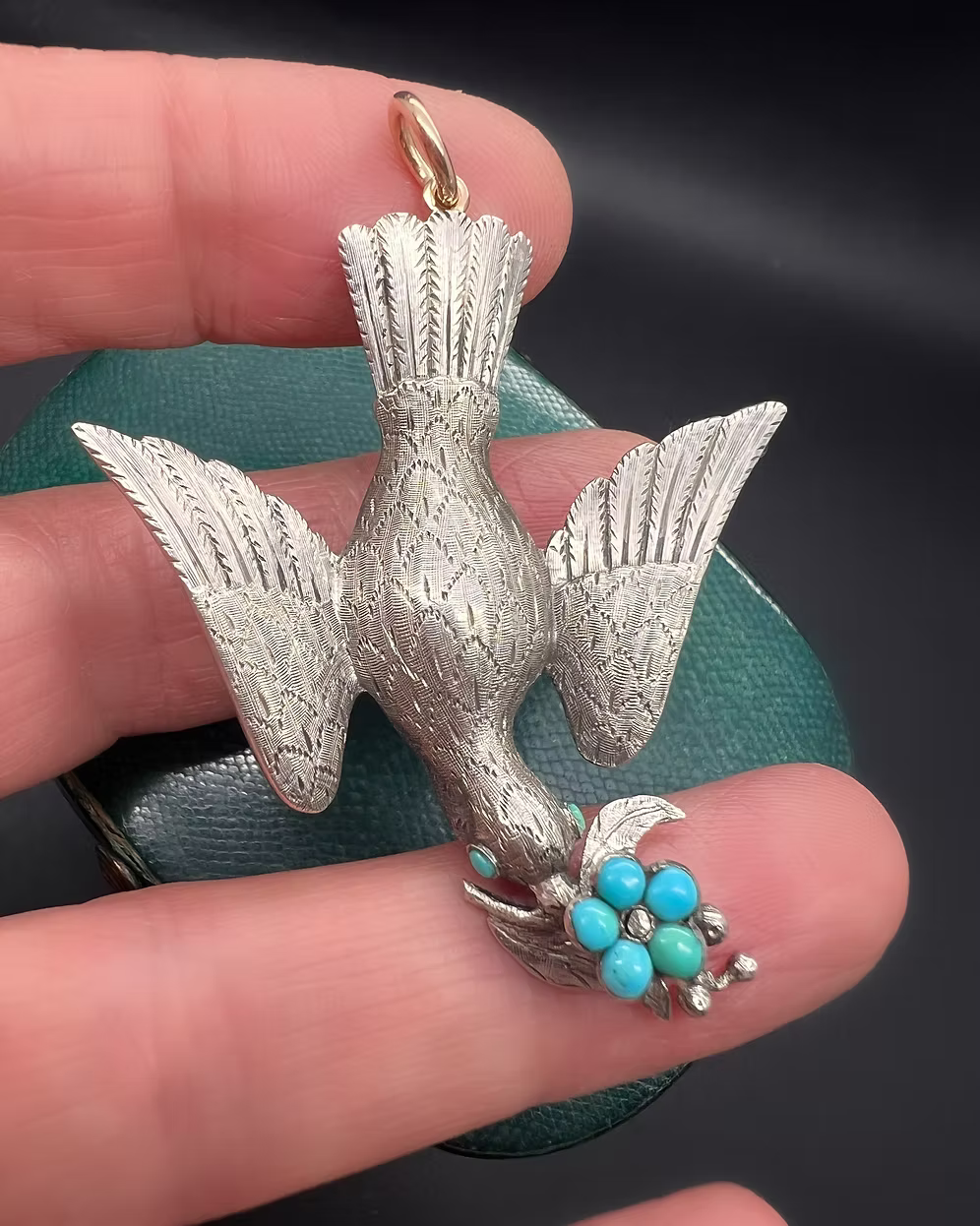 Victorian Dove Pendant