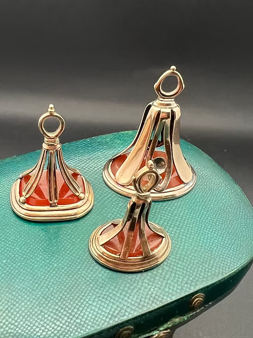 Trio of Regency Seal Fobs