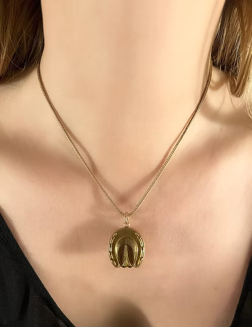 Victorian Horseshoe Locket Pendant