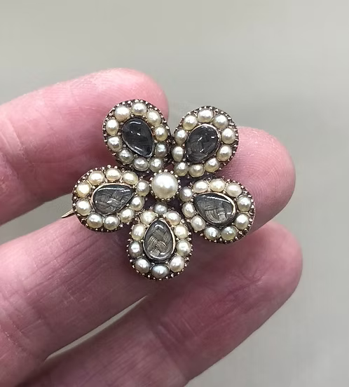 Georgian Pansy Brooch