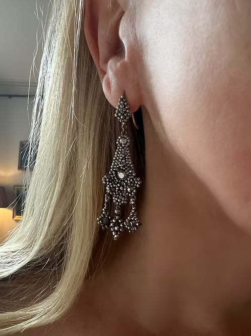 Georgian Cut-Steel Earrings