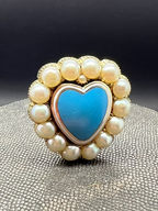 Pearl Enamel Heart