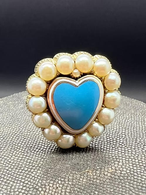 Pearl Enamel Heart