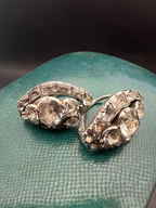 Georgian Paste Navette Earrings