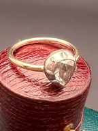 Heart-shaped Rose Diamond Ring