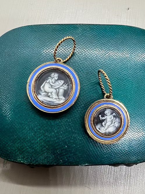 Grisaille Pendants