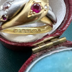 Platinum and Gold Snake Ring 1899