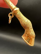Horse Hoof Watch Key Pendant