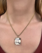 Georgian Foiled Rock Crystal Pendant