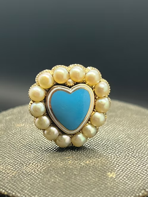 Pearl Enamel Heart