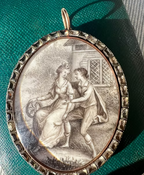 Sepia Courting Couple