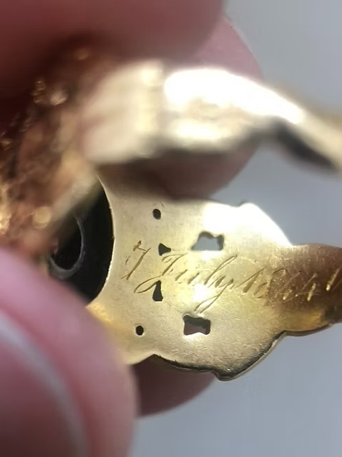 Diamond Mourning Ring 1844
