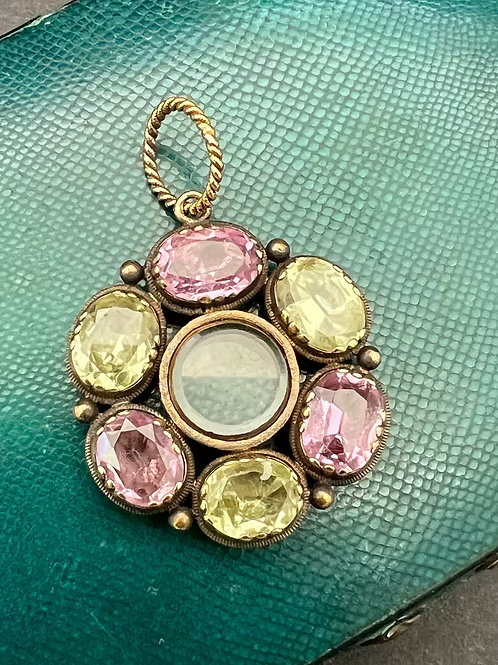 Topaz and Chrysoberyl locket
