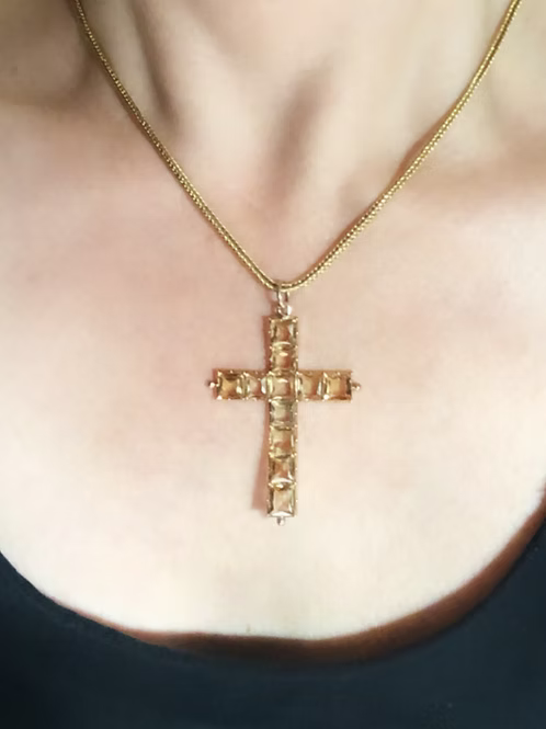 Topaz cross c.1840